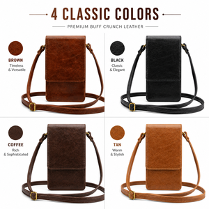 Sac à bandoulière en cuir pour femme, mini sac à main, porte-téléphone, portefeuille, sac de voyage, sac à bandoulière fait main - Product Image 5
