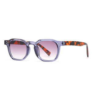 2025 Custom Logo Fashion Vintage UV400 <b>Square</b> <b>Sunglasses</b> Leopard Small Frame <b>Sunglasses</b> Men Women - Product Image 6