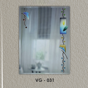Espejo Decorativo con Diseño de Ranura en V Colorido, Bordes Biselados, Espejo Reflectante Transparente, Montado en Pared, Sin Marco, VG-031 - Product Image 6