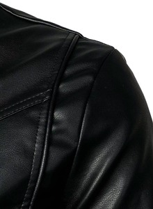 Veste en cuir élégante pour hommes, vente en gros, couleur personnalisée, 100% cuir de vachette, veste en cuir slim personnalisée pour hommes - Product Image 4