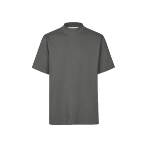 T-shirt en coton épais pour homme, coupe ample, logo personnalisé, fournisseur de vêtements en gros - Product Image 3