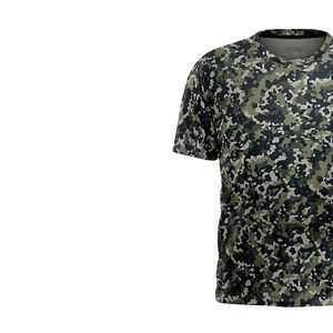 T-shirts pour hommes à imprimé camouflage, qualité supérieure, col rond, très extensibles, entièrement imprimés, prix de gros, faible MOQ - Product Image 2