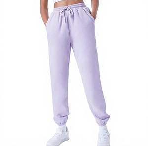 Pantalones Deportivos Casuales para Mujer, de Lana, 100% Algodón, Transpirables, Antiestáticos, Antiarrugas, Antibolitas, Ecológicos, con Cordón Ajustable - Product Image 1
