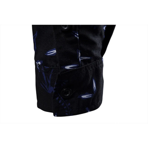 เสื้อเชิ้ตแขนยาวทรงสลิมฟิตขนาดใหญ่พิมพ์ลายบล็อกสีเสื้อแฟชั่นลำลองสำหรับผู้ชาย - Product Image 5