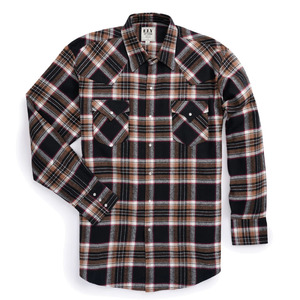 Custom Men's Retro Autumn Winter Plaid Shirt Polyester Long Sleeved Button Smart Casual Thick Black <b>White</b> <b>Flannel</b> Shirt - Product Image 4