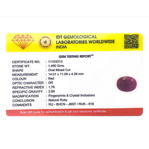 7.45 Carat Oval Cabochon African Ruby Loose Gemstone for Fine Jewelry - Product Image 4