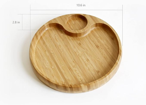 Bandeja de Servir de Madera Ecológica, Portavasos para Té y Café, Tabla para Aperitivos, Hecha a Mano, para Uso en el Hogar, Cocina, Restaurante, Cafetería - Product Image 3