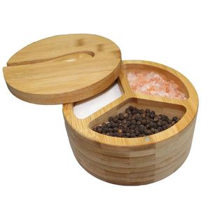 Handmade Wooden Masala Organizer <b>Box</b> for Spice Storage for Kitchen <b>Herb</b> & Spice Tools by Curio Craft - Product Image 5