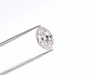 Diamant de mine ancienne taille marquise de 2,18 carats, diamant solitaire de laboratoire pour bague personnalisée, fabrication de bijoux vintage taille ancienne, OM GEMS - Product Image 3