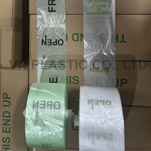 <b>Plastic</b> Fruit Bags on <b>Roll</b> | Transparent HDPE Three-Side Seal Food Grade Heat Seal Produce Bags for Supermarket & Grocery - Product Image 5