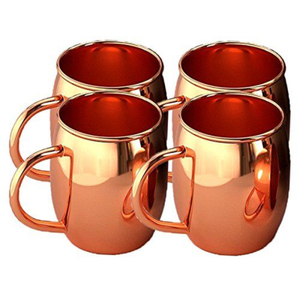 Tazas Moscow Mule de cobre puro de calidad alimentaria al por mayor, tazas de cóctel aisladas hechas a mano para decoración del hogar, bar y regalos - Product Image 1