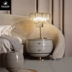 Villa Modern New Style Breites Kopfteil Bett Design Bett Zimmer möbel Schlafzimmer Set Luxus Gepolstert aus Stoff Super King Size Bett - Product Image 5