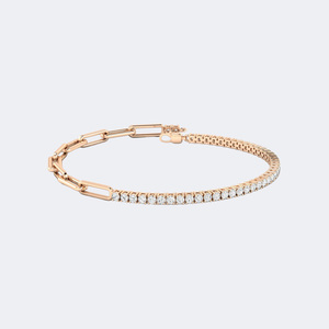 1.51CTW 9K Gold Plated Lab Grown Round Prong Set Diamond Tennis <b>Bracelet</b> for Certified - Product Image 5