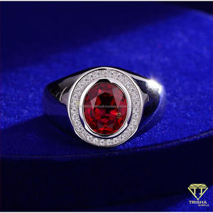 Bague de luxe pour homme en argent 925 avec diamant de laboratoire et serti rond, pour les marques de bijouterie en gros et de détail - Product Image 4