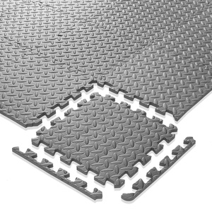 Leaf pattern gray EVA interlocking playmat for home gym OEM Wholesale supplier Eco friendly non toxic water proof anti slip. - Product Image 4
