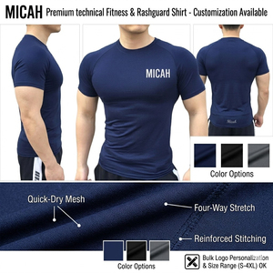 เสื้อรัดกล้ามเนื้อ MMA แบบใหม่ ระบายอากาศได้ดี แห้งเร็ว ป้องกันแบคทีเรีย พิมพ์ลายด้วยเทคโนโลยีถ่ายโอนความร้อน ผลิตจากโพลีเอสเตอร์ น้ำหนัก 240 กรัม สำหรับผู้ชายและผู้ใหญ่ - Product Image 5