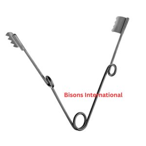 เครื่องมือผ่าตัดแบบยืดหดได้ชนิดสปริงลวดเหล็กยี่ห้อ BISONS สำหรับการดึงเนื้อเยื่อในงานผ่าตัดขนาดเล็ก - Product Image 1