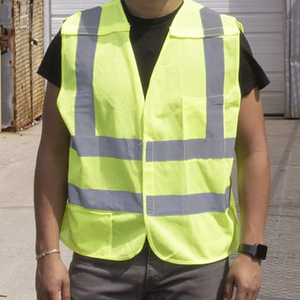 Chaleco Reflectante de Alta Visibilidad, Ropa de Seguridad Ligera con Cinta Reflectante de 360° para Trabajadores Industriales, Suministro OEM - Product Image 6