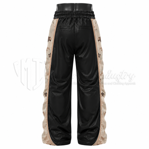 Pantalon cargo baggy personnalisé pour homme, pantalon parachute à empiècements camouflage, pantalon décontracté streetwear à jambes larges - Product Image 2