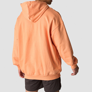 Wholesale Streetwear Heavyweight Regular Fit Breathable Quick Dry Pocket Fleece Pullover <b>Hoodie</b> Custom Blank Plus Size Men's - Product Image 6