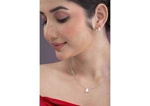 1.51CT Pear Cut CVD Diamond Solitaire <b>Pendant</b> 14KT <b>Solid</b> <b>Gold</b> IGI Certified Sustainable Luxury Jewelry Women's Color D Gift - Product Image 2