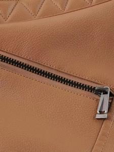 Nouvelle veste en cuir respirante de haute qualité à col montant, style décontracté, avec revêtement PU et aspect cuir, idéale pour les activités de plein air - Product Image 6