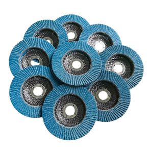 Disque à lamelles professionnel en zircone HGP 100 mm pour meulage de soudures métalliques, abrasif, 72 feuilles, 15000 tr/min, grains 40, 60, 80, 120 - Product Image 1