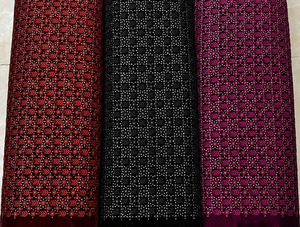 Velvet Embroidery Fabric Embroidered Silk Fabric Beaded Lace Fabric Luxury Fabric for Boutique Brands Apparel Sourcing Wholesale - Product Image 4