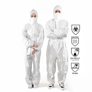 TYPE5 TYPE6 Disposable Hazmat Suits Breathable <strong>Painters</strong> Protective Disposable Clothing PP Microporous Disposable Coverall - Product Image 6