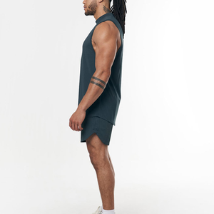 Camiseta Deportiva Personalizada al por Mayor de Secado Rápido y Transpirable para Hombre, Camiseta sin Mangas para Gimnasio, Culturismo, Fitness y Running - Product Image 4