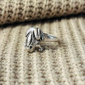Boho Frog Womens Brass <b>Ring</b> Silver Plated Animal Shape Wholesale <b>Statement</b> <b>Ring</b> - Product Image 3