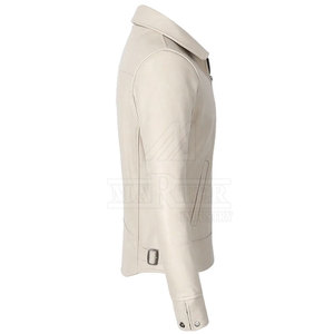 Veste d'hiver en cuir pour homme de qualité supérieure, coupe confortable, coupe-vent, en cuir véritable, pour un style décontracté au quotidien - Product Image 6