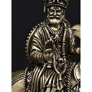 Petite statue de sculpture en laiton Baba Ramdev Pir de 5 pouces par catégorie de produits - Product Image 2