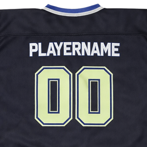 Camiseta de Hockey sobre Hielo Sublimada Personalizada en Blanco, Verde Azulado y Morado, Uniforme de Hockey Profesional con Nombre del Equipo, Camiseta Deportiva Transpirable para Hombre - Product Image 6