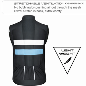 Gilet de cyclisme imperméable coupe-vent pour hommes, veste de vélo sans manches ultralégère, vêtements de sport de plein air - Product Image 6