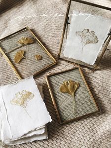 Customized <b>Gold</b> Metal & Glass Rectangle Photo <b>Frame</b> with Glass Hanging Wall Decor for Home Decoration Glass <b>Picture</b> Fram - Product Image 5