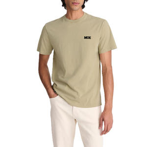 Camiseta de Algodón con Cuello Redondo para Hombre, Logotipo Minimalista, Estilo Urbano, Transpirable, Informal, para Verano, Producción OEM con Marca Privada - Product Image 3