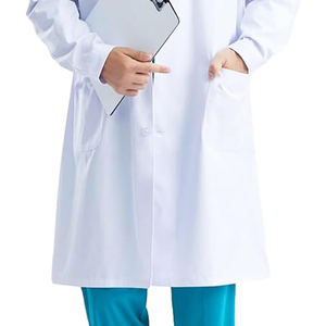 Blouses de laboratoire pour hommes, usage quotidien professionnel, tissu tricoté, haute qualité, design fonctionnel, longueur longue, vêtements pour usage hospitalier - Product Image 5