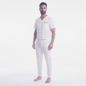 Conjunto de Uniforme Médico HAWK EYE para Hombre, Pantalones Deportivos de Algodón Tejido, Uniforme de Hospital, Ropa de Trabajo Médica Elástica - Product Image 3
