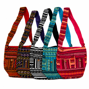Eco Friendly Jhola Sling Indian Crossbody <b>Shoulder</b> <b>Bag</b> | Handmade Cotton Multipurpose Casual Travel <b>Bag</b> Adjustable <b>Strap</b> Durable - Product Image 1