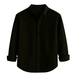Camisa de Vestir para Hombre, 100% Algodón, a Cuadros, con Cuello Camisero, Manga Larga, Tejido Popelina, Transpirable, Estilo Casual Elegante para Otoño - Product Image 3
