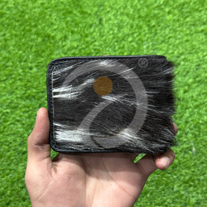 Wholesale Genuine Cowhide Hair On Leather Wallet Luxury <b>Slim</b> Bifold Mens <b>Card</b> <b>Holder</b> Custom Handmade Design - Product Image 1