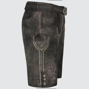 Pantalones Cortos Bávaros Personalizados para Hombre, 100% Algodón, Cintura Media, Bordados, de Secado Rápido, con Botones - Product Image 3