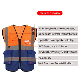 Gilet réfléchissant haute visibilité, vêtements de travail, vêtements de sécurité réfléchissants pour la moto, le cyclisme, les sports de plein air, vêtements de travail personnalisés - Product Image 5