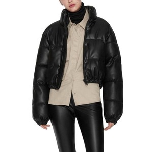 Veste matelassée pour homme, écologique, 100% coton, col montant, manches régulières, fermeture éclair sur le devant, veste décontractée à capuche, longueur normale - Product Image 4