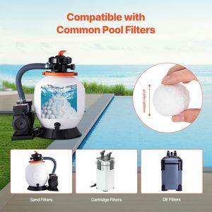Palline Filtranti Riutilizzabili in Fibra di Poliestere da 1,5 Libbre, Palline Filtranti a Sabbia per Piscine e Spa, Palline di Ricambio per Filtri Piscina - Product Image 5