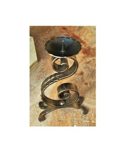 Vintage Iron Candle Holder Decorative <b>Table</b> Centerpiece <b>Rustic</b> Home Wedding Dining Room Accent Display Stand - Product Image 5