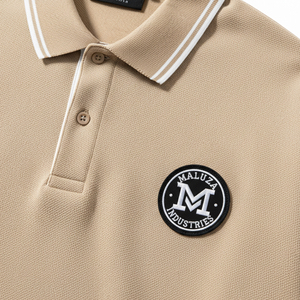 Polo de Manga Larga con Bloques de Color a la Moda para Hombre, Diseño de Parches, Camiseta Polo Casual de Manga Larga, Mercado Mayorista de Ropa - Product Image 5