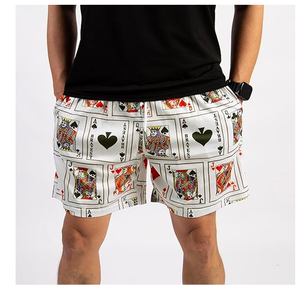 Shorts de sport camouflage personnalisés pour hommes, 100 % coton épais, avec logo par sublimation et cordon de serrage - Product Image 6