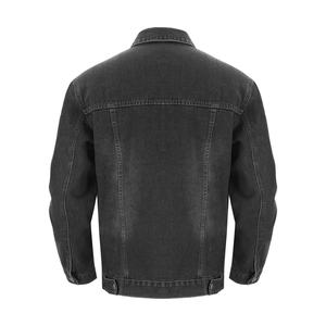 Chaqueta vaquera con botones de gran tamaño, diseño personalizado OEM, chaqueta vaquera acolchada de manga larga para hombre - Product Image 5